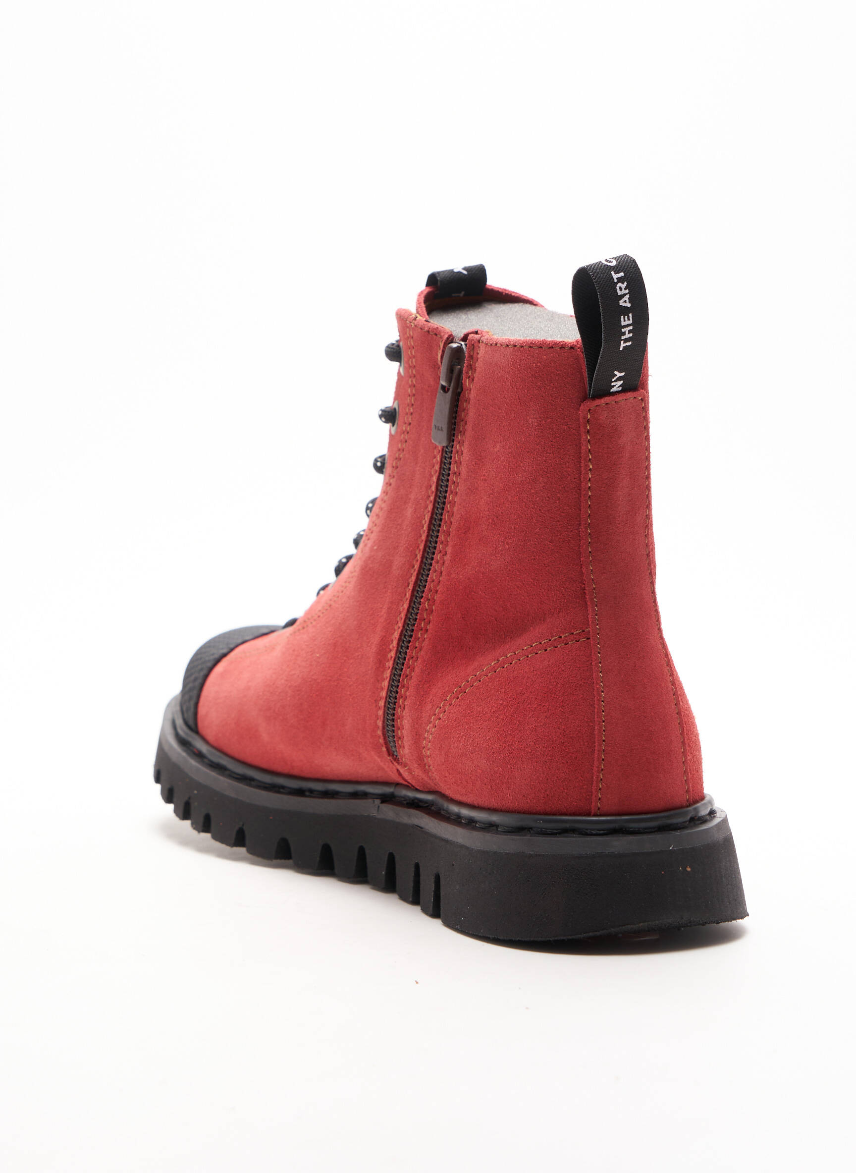 Art Bottines Femme couleur rouge