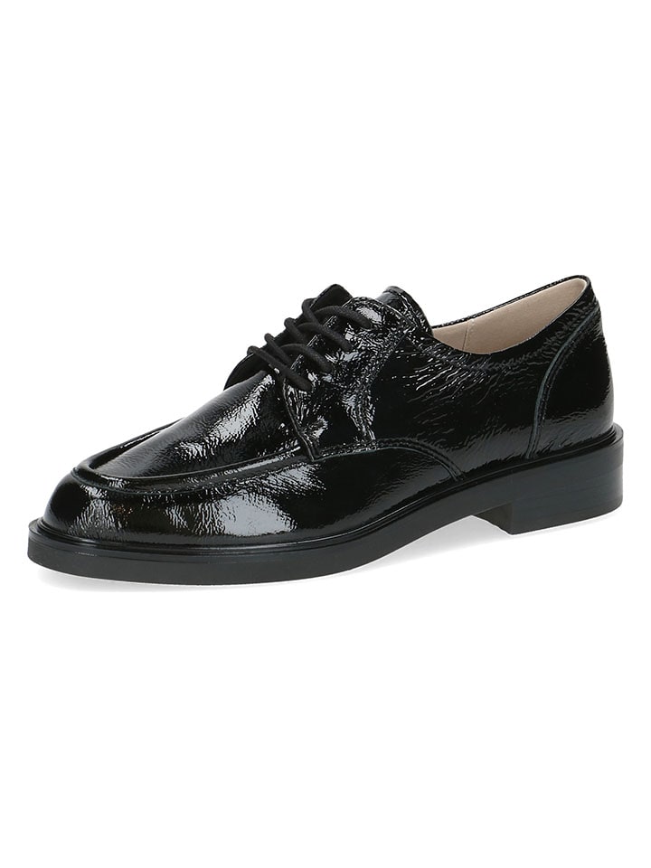Caprice Leder-Schnürschuhe in Schwarz günstig kaufen