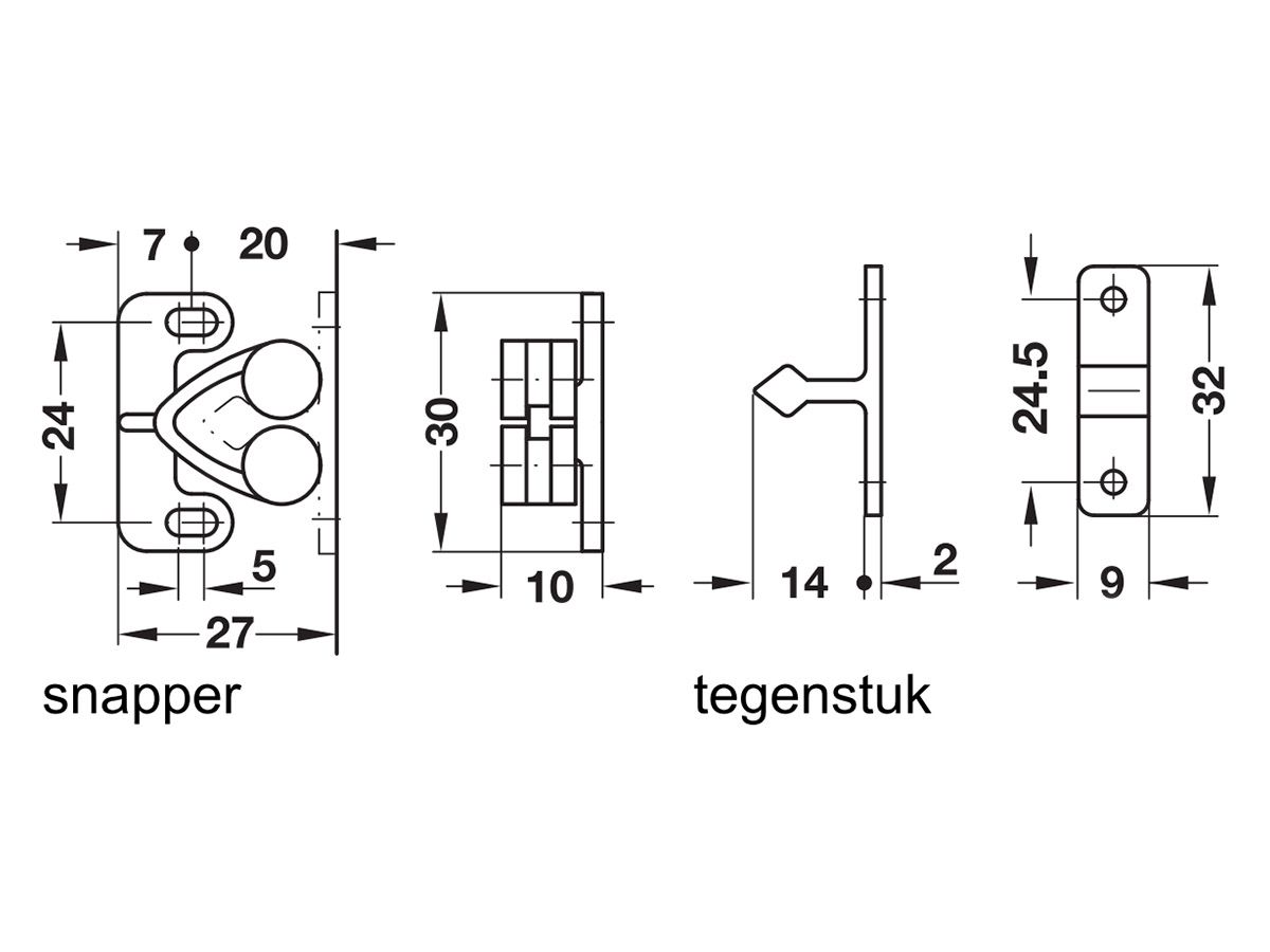 Rollenschnapper 2er-Set