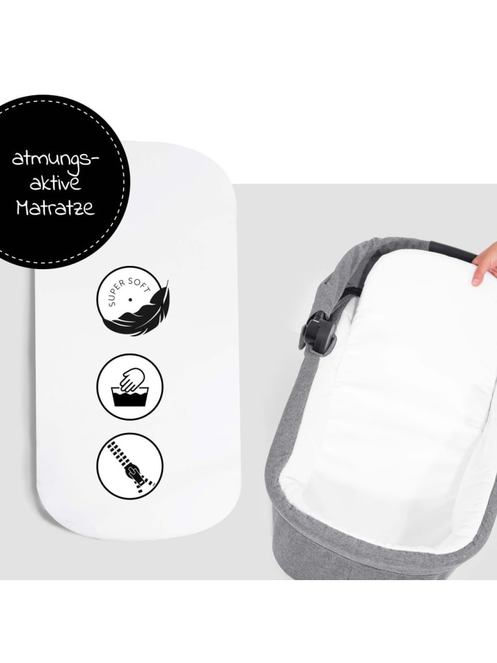 Hauck Babywanne für Buggy Colibri - Melange Grey in grau,schwarz günstig kaufen onesize
