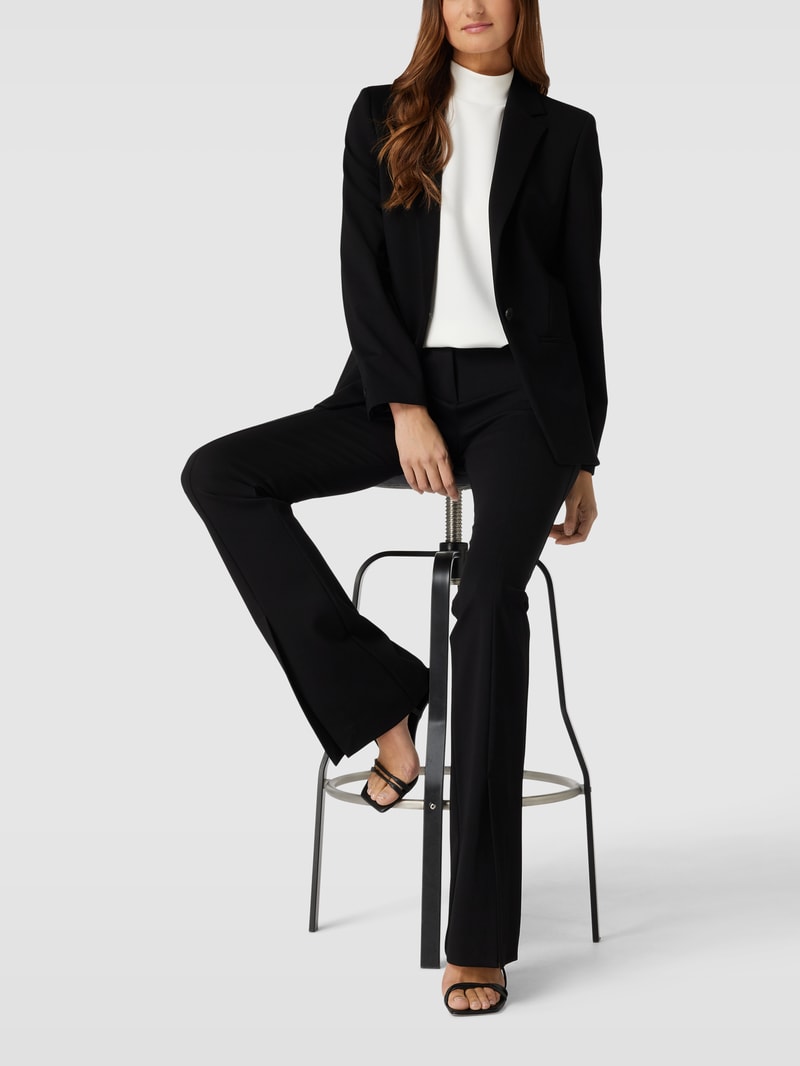 Blazer mit Reverskragen Modell 'Asantina' in schwarz