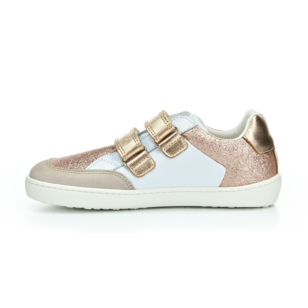 Shapen Charm Mini Rose Gold Leather Barfußsneakers