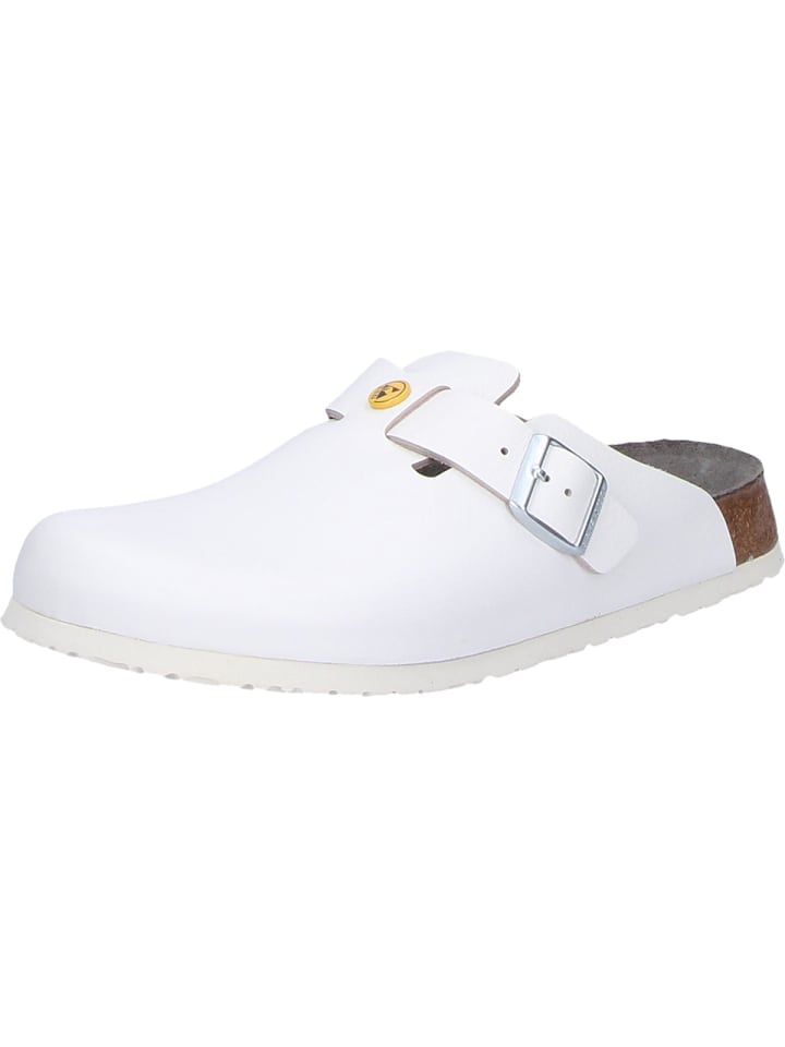 Birkenstock Pantoletten Boston ESD in weiß günstig kaufen