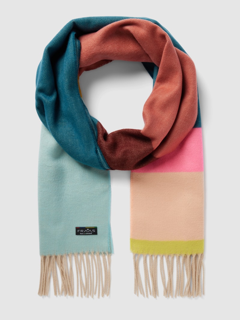 Schal mit Allover-Muster in pink