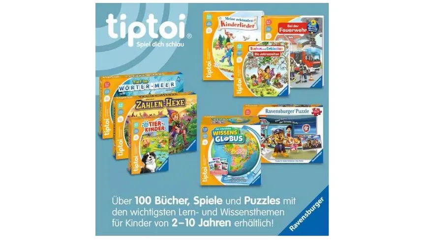 Ravensburger tiptoi - Spiel - Tiere der Welt