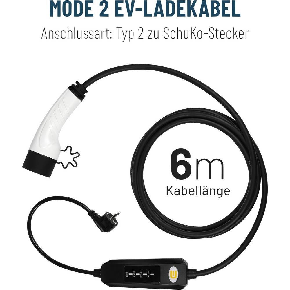 ABSINA Elektroauto-Ladestation EV Ladekabel MODE2