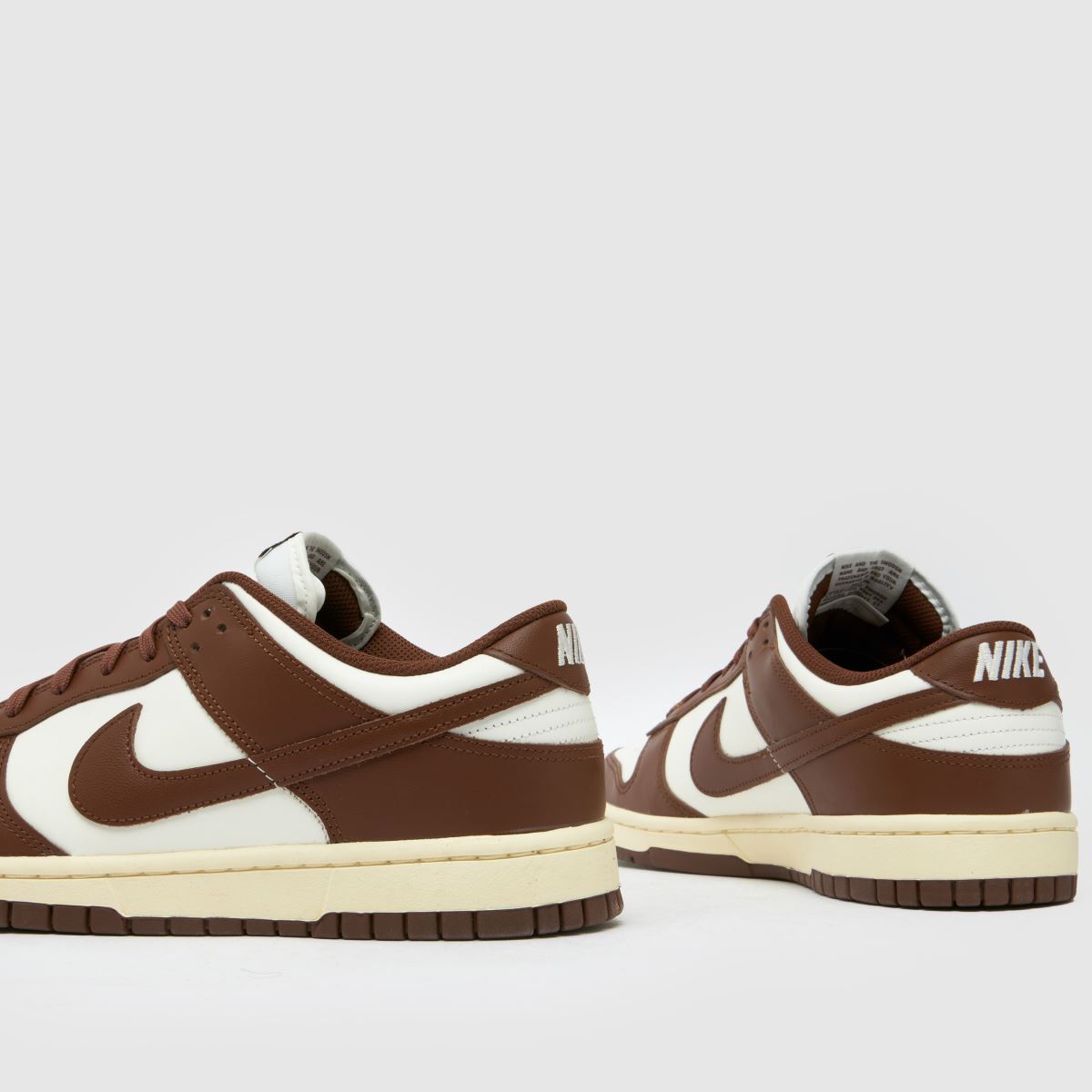 Nízké tenisky Nike Dunk v bílé a hnědé barvě