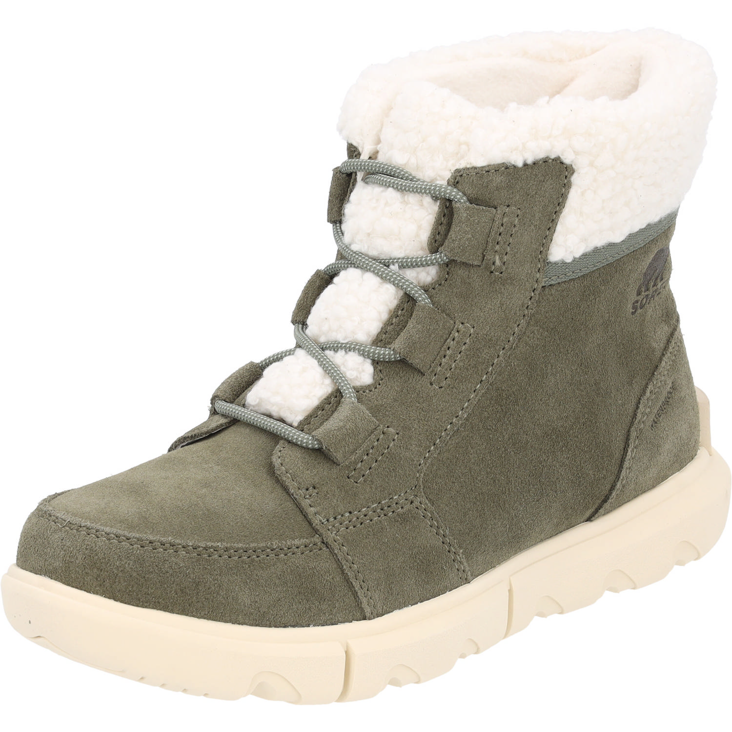 Sorel Explorer Next Carnival WP 2058891, Schnürstiefel, Damen, Grün (bleached ceramic)