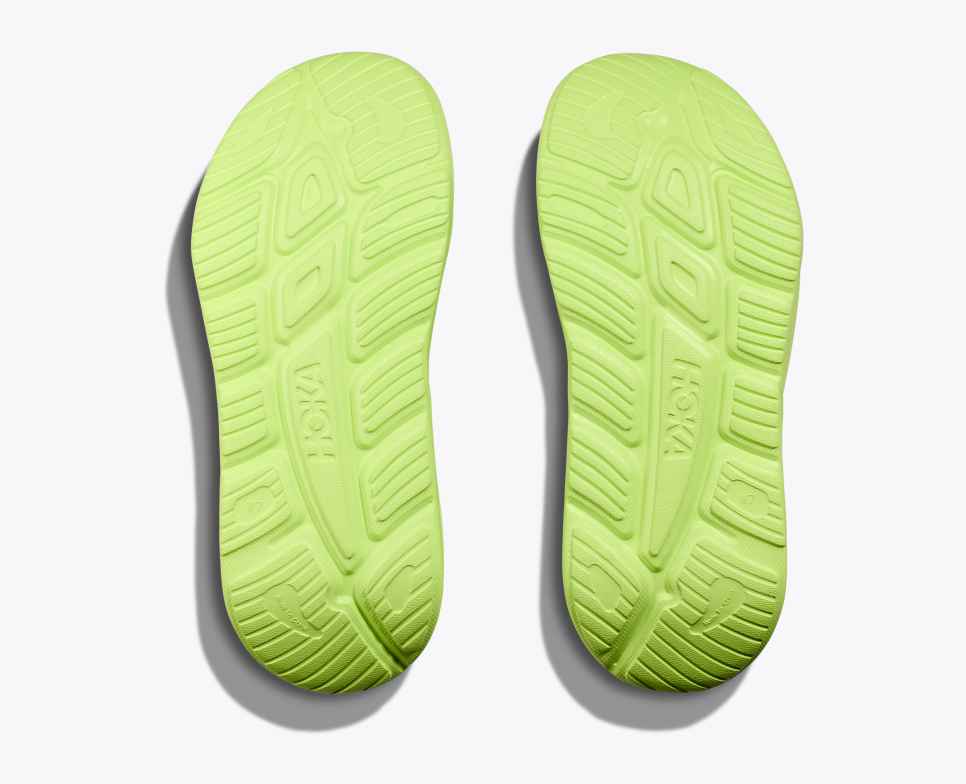Ora Athletic Slide Lettuce / White