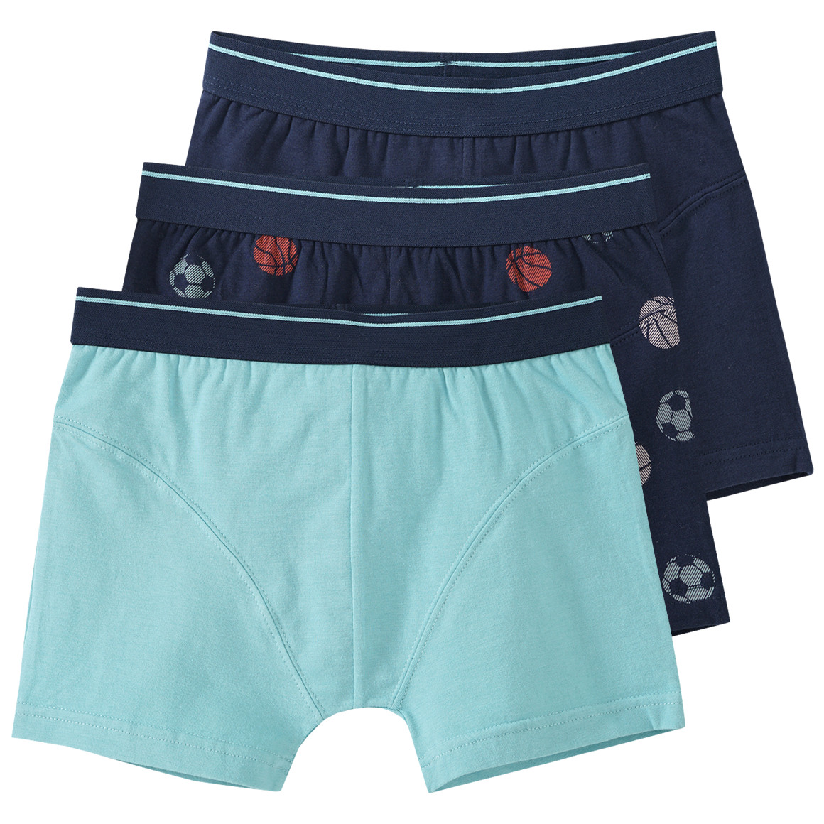 3 Jungen Boxer mit Webbund