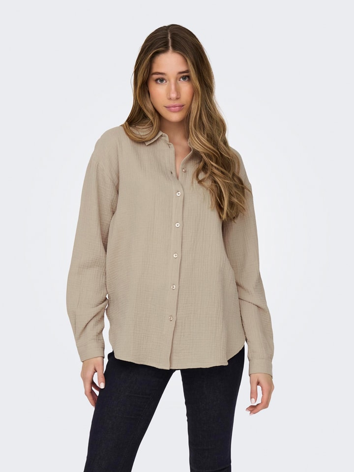 JDY Hemd in Beige günstig kaufen
