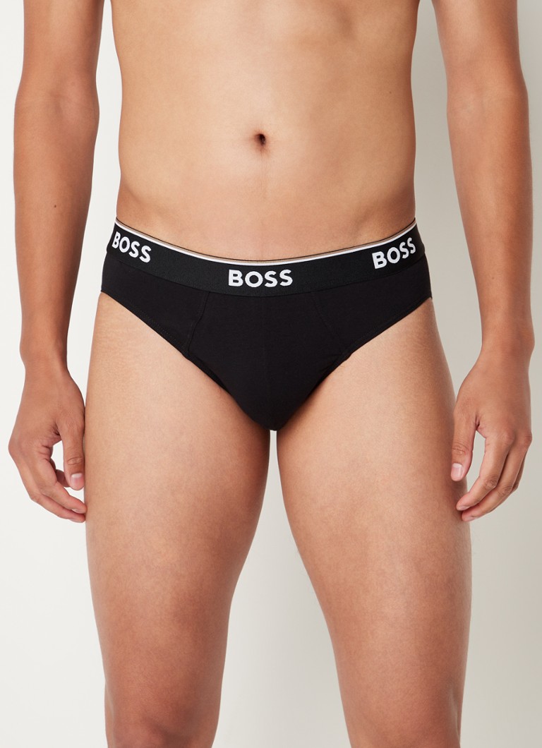 HUGO BOSS Briefs with logo band in 3-pack