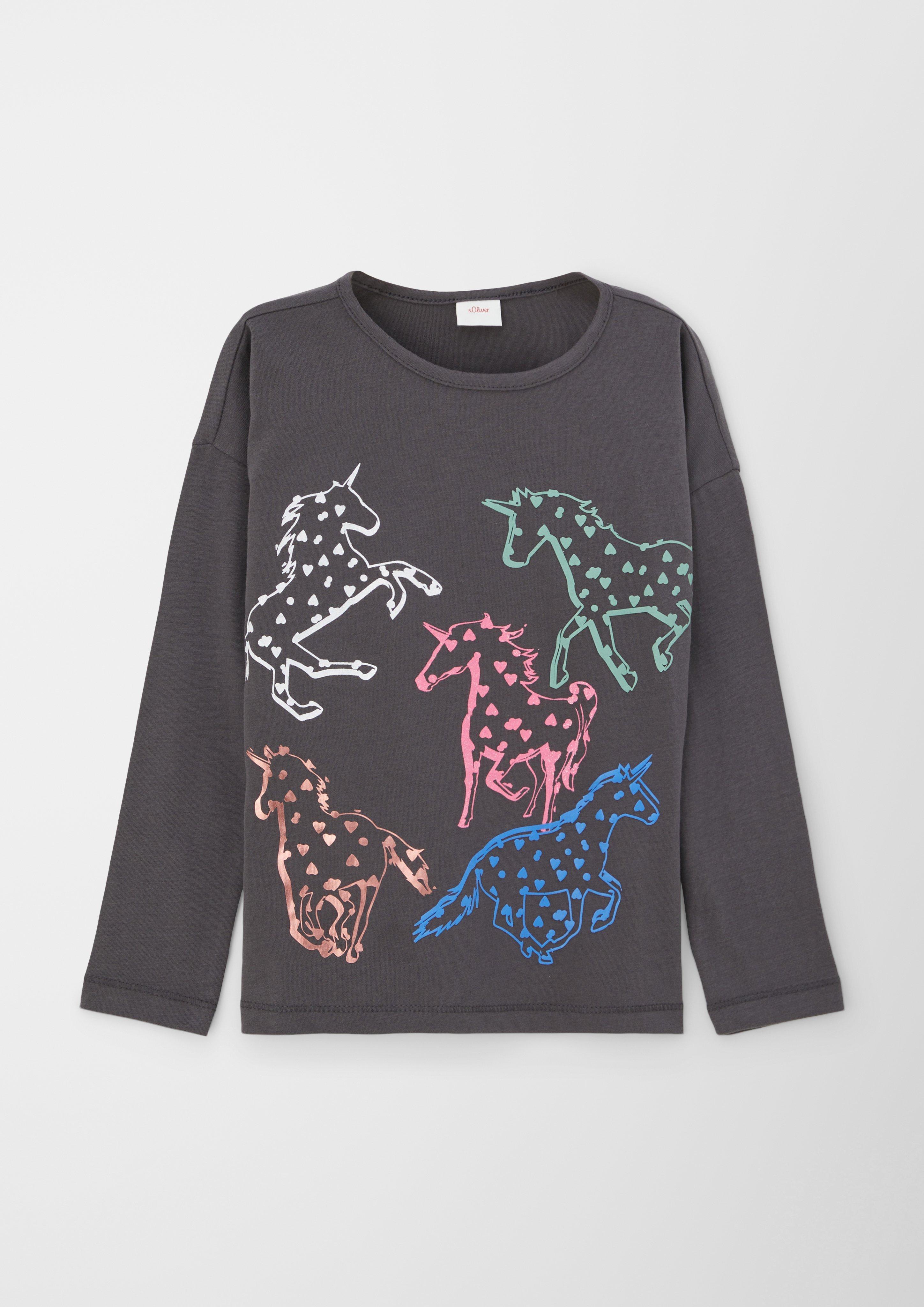 Longsleeve mit Frontprint  2122643-9670