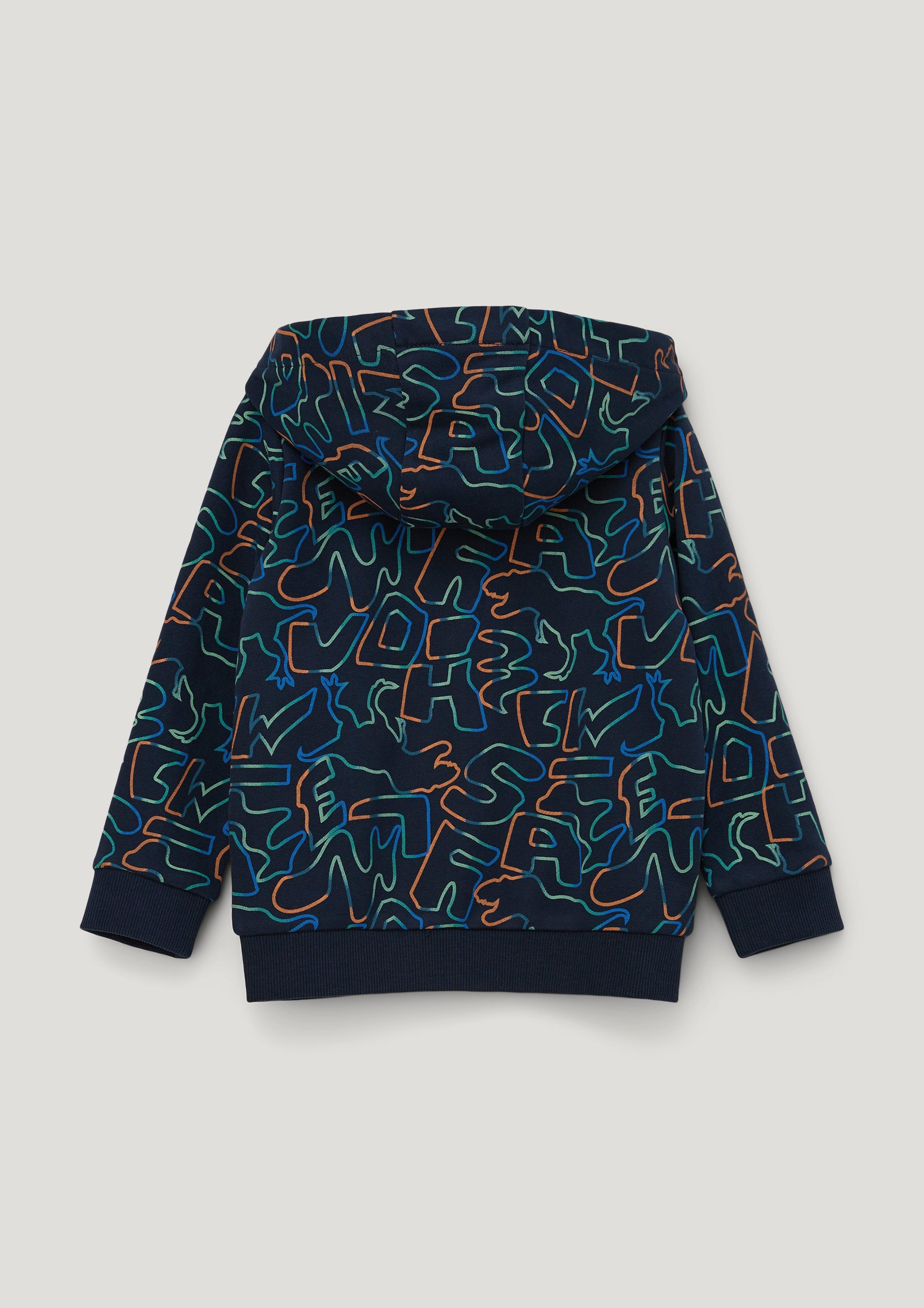 Sweatjacke mit All-over-Print  2134116-59A7