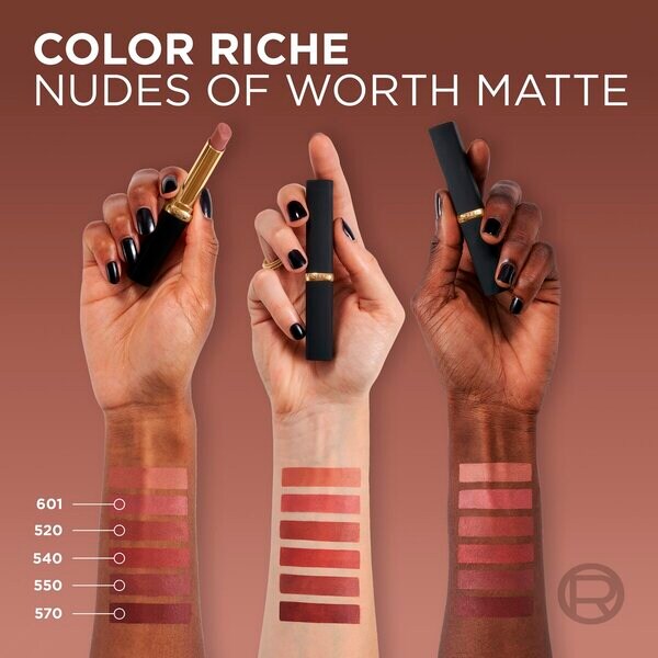 L'Oréal Paris Color Riche 601 Worth It Nude Intense Volume mat olovka za usne 1,8 g