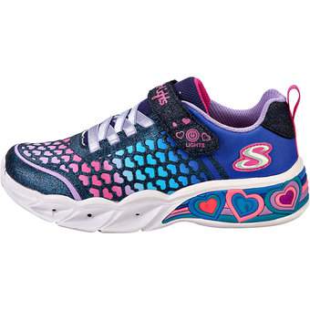 Skechers Sweet Heart Lights Lovely Colo in blau