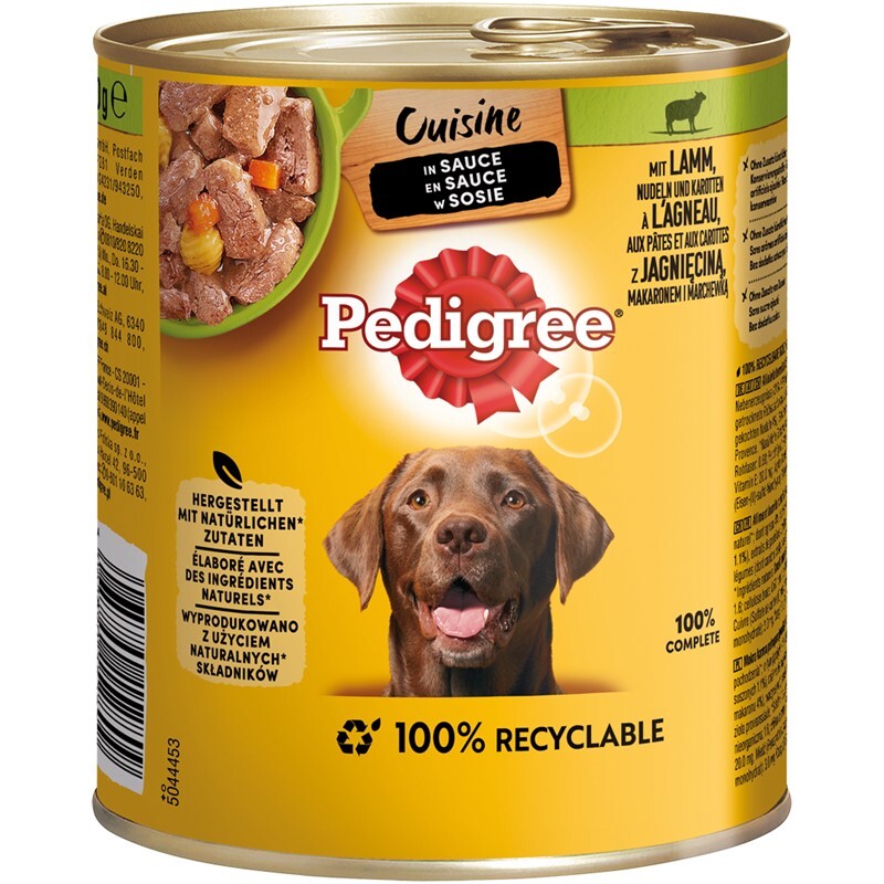Pedigree Hundenassfutter Pedigree Cuisine in Sauce 12x800g Lamm
