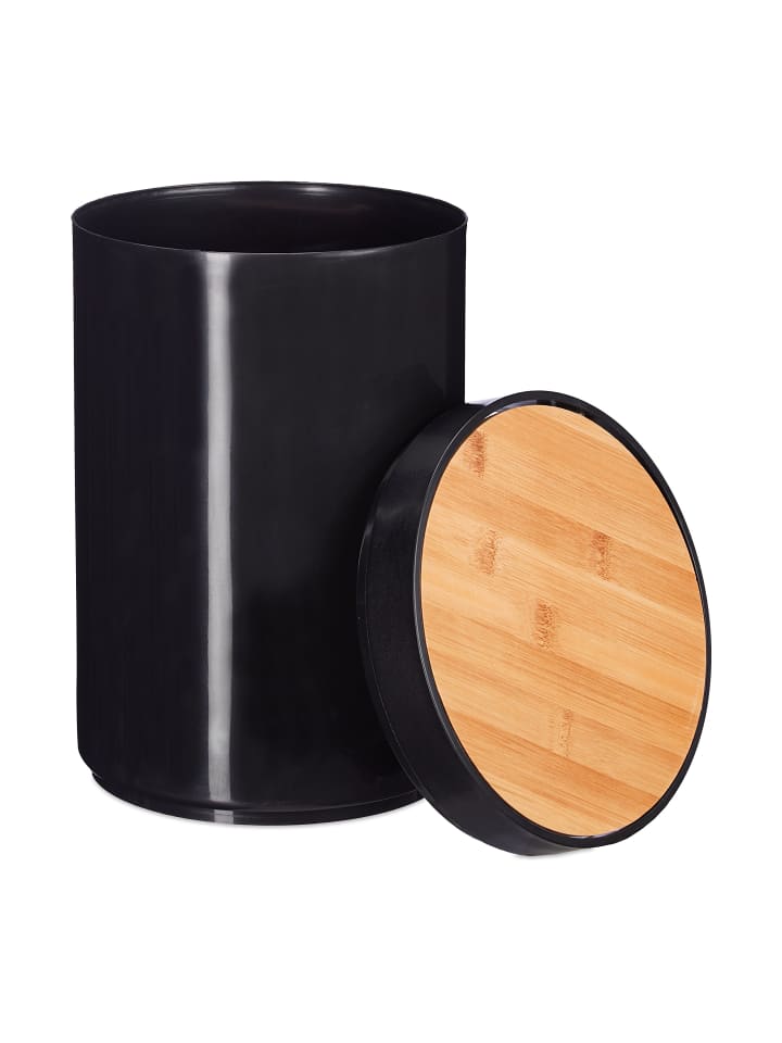 relaxdays Kosmetikeimer in Schwarz - 5,5 L günstig kaufen onesize