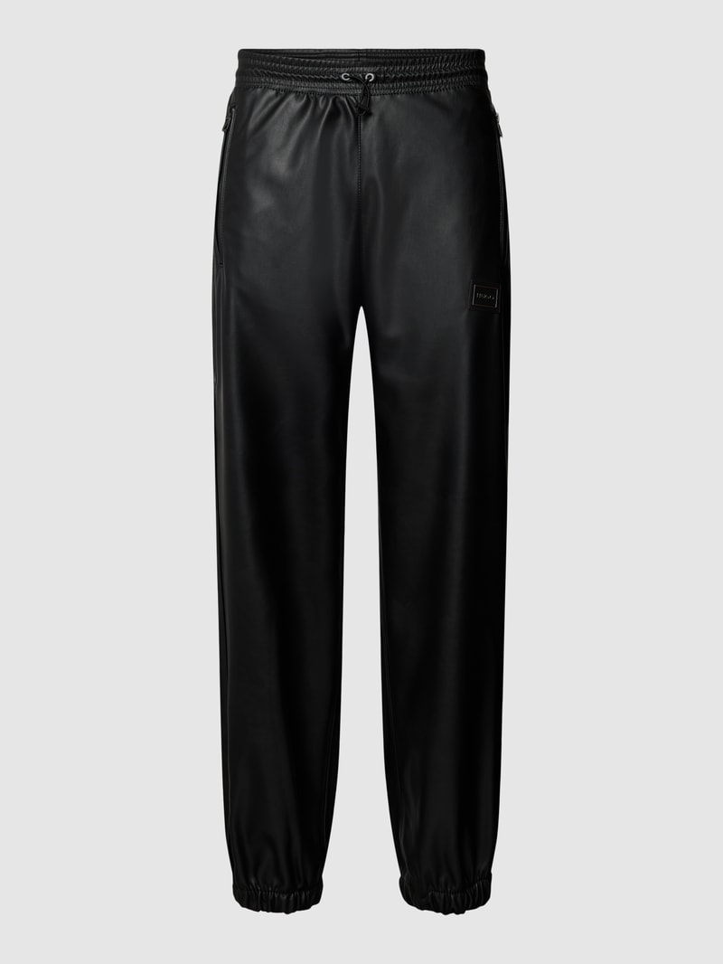 Hose in Leder-Optik Modell 'Gabe' in schwarz