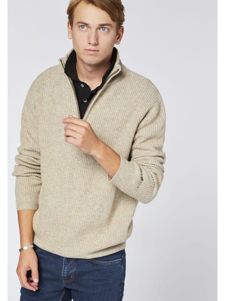 Polo Sylt Strickpullover in Sandfarben günstig kaufen