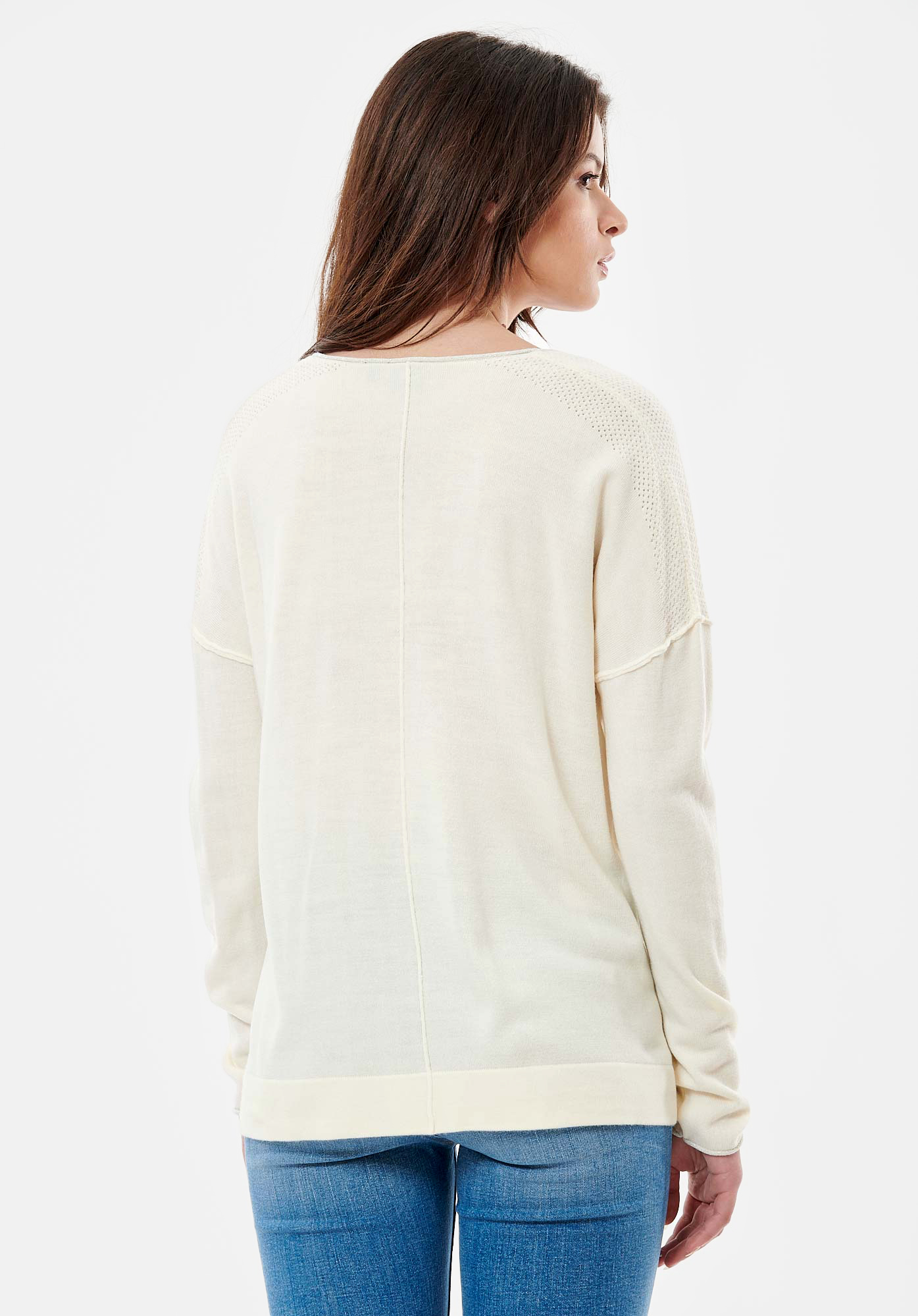 BOSCK  Pull blanc femme