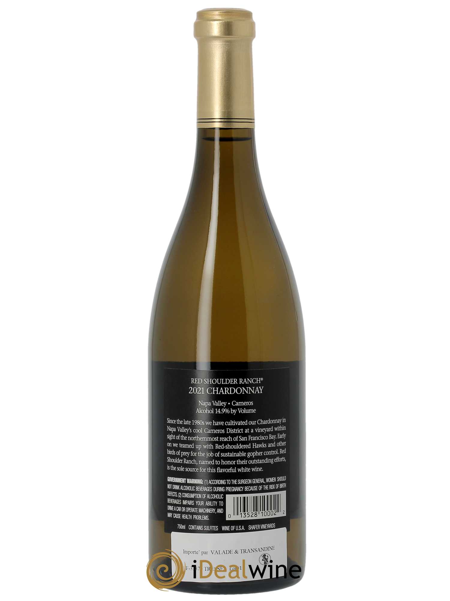 Stags Leap District Red Shoulder Ranch Chardonnay Shafer Vineyards  2021 - Lot de 1 Bouteille