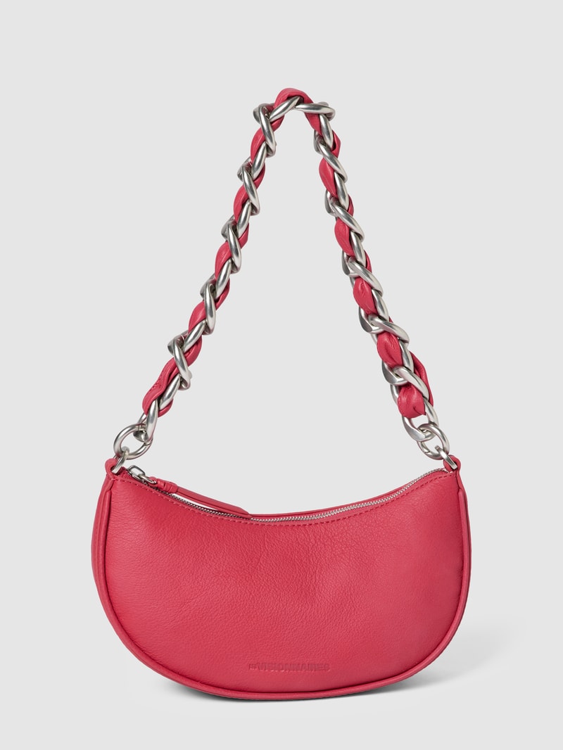 Handtasche mit Label-Detail in fuchsia