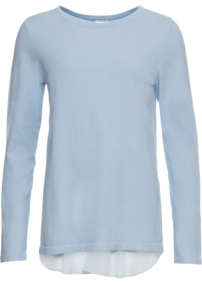 Pullover mit Bluseneinsatz