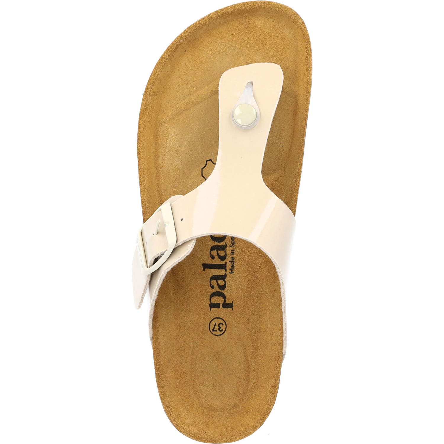 Palado Kos PL Lack, Zehentrenner, Damen, Beige