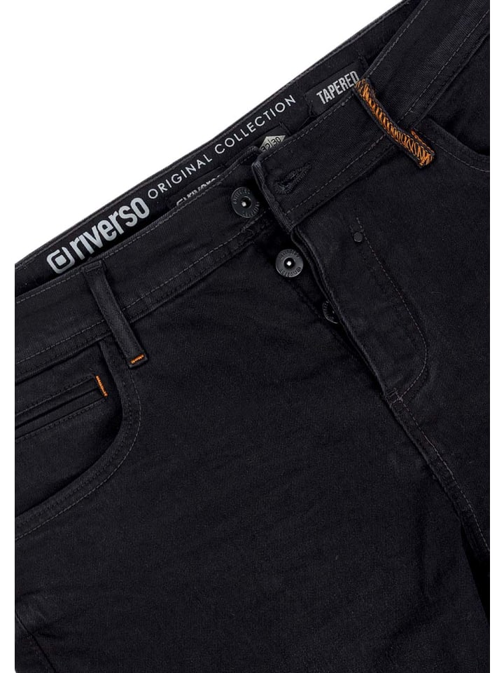riverso  Jeans RIVToni tapered in Schwarz günstig kaufen