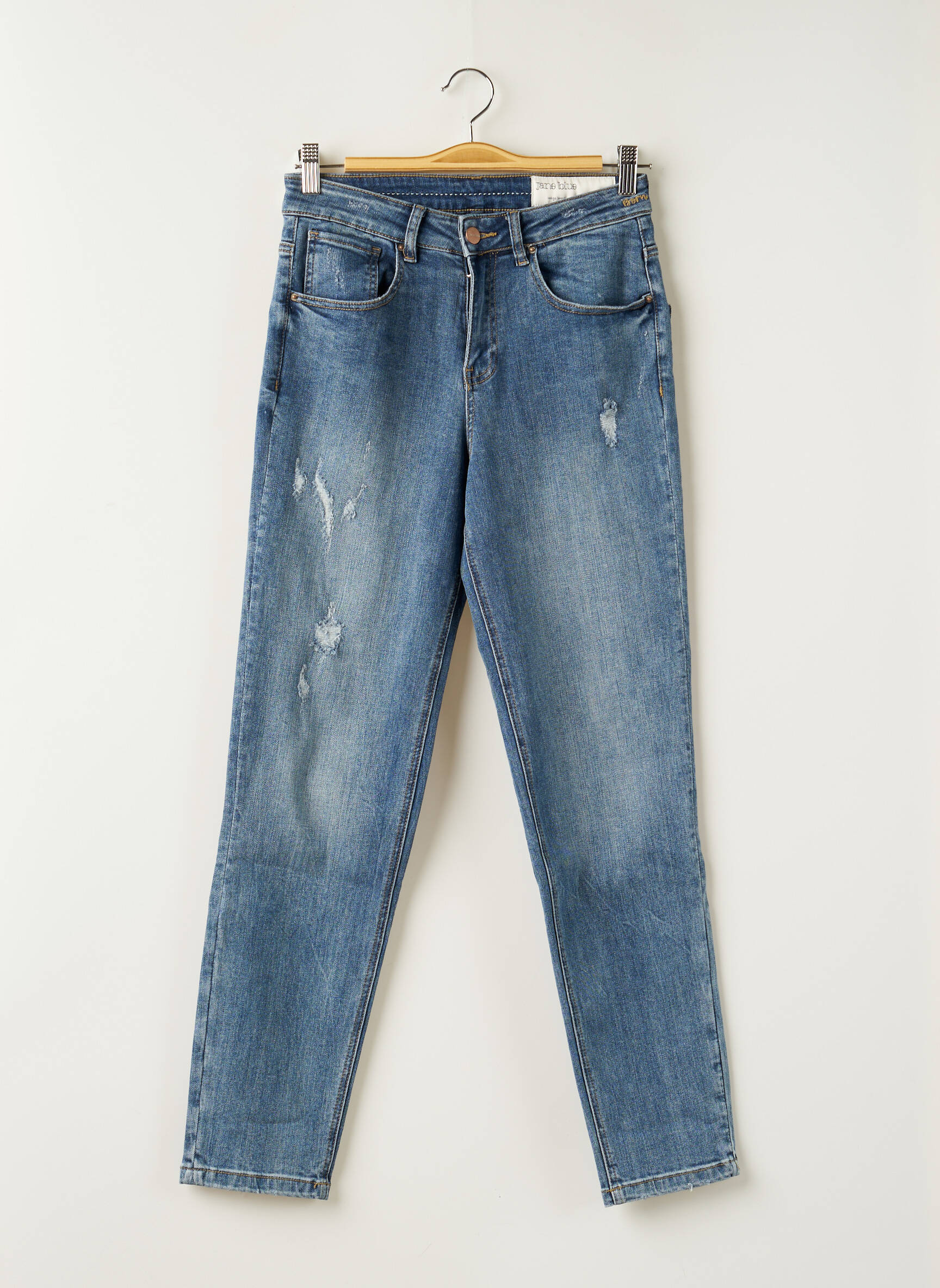 Jane Blue Jeans Coupe Slim Femme couleur bleu