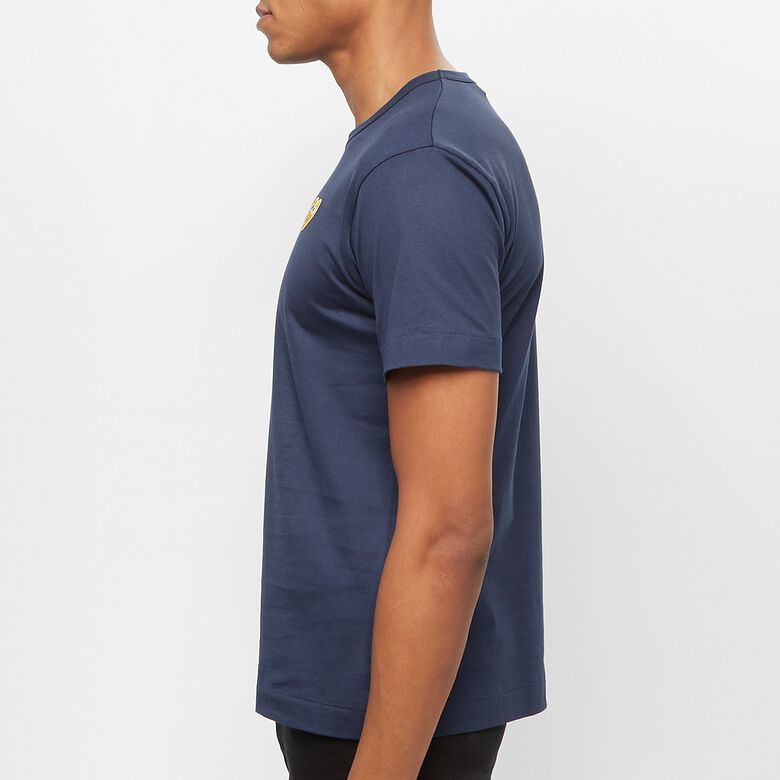 Comme des Garcons Play Gold Heart T-Shirt navy