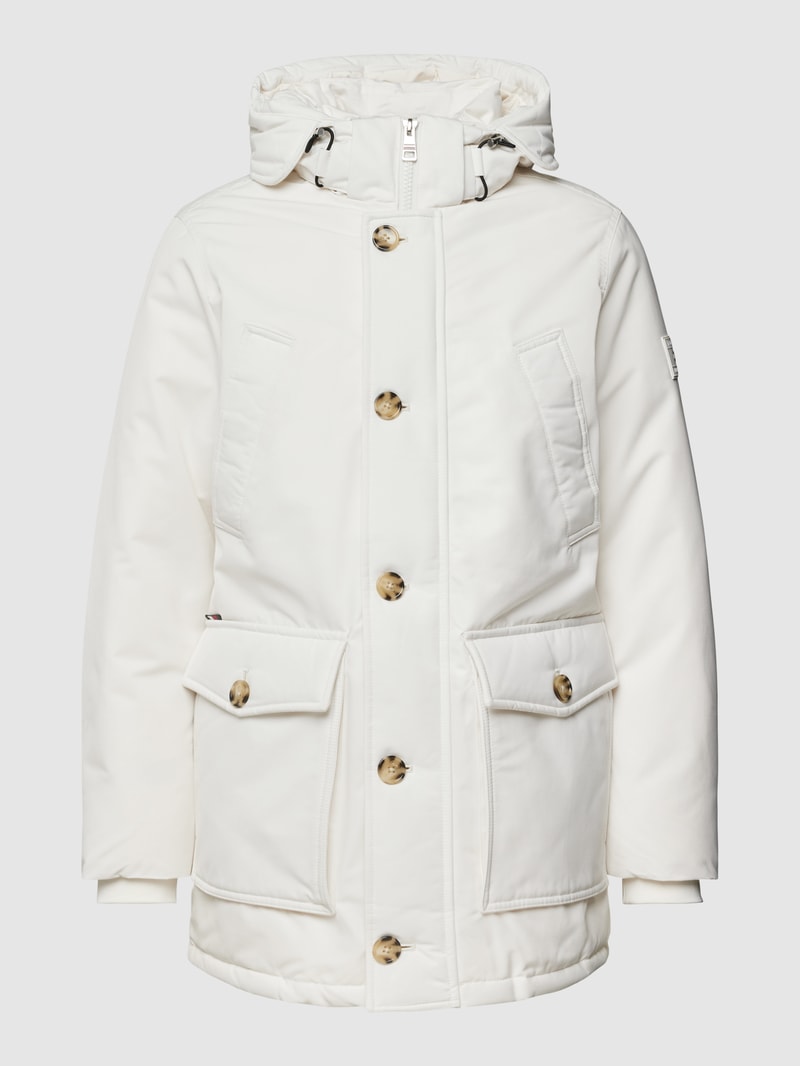 Parka mit abnehmbarer Kapuze Modell 'ROCKIE' in offwhite