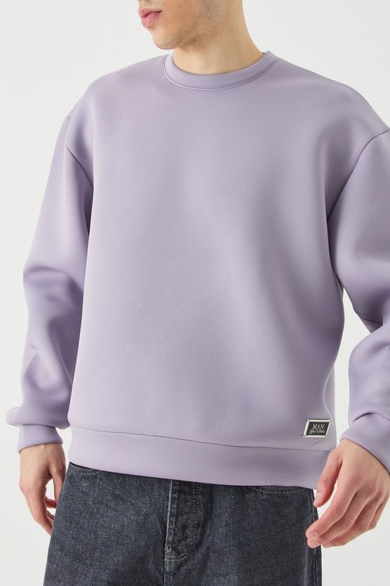 Kastiges Oversize Scuba-Sweatshirt