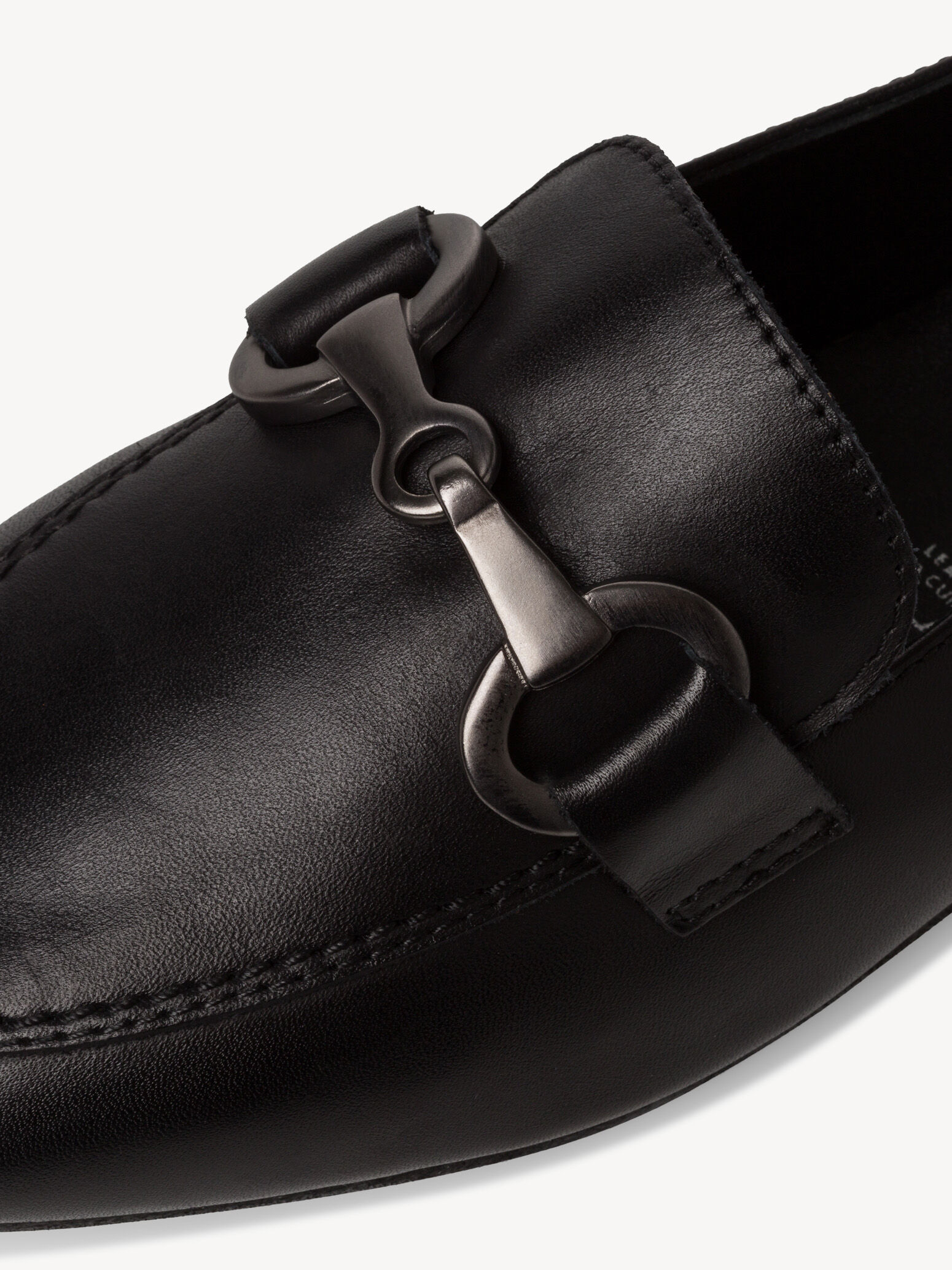 Slipper en cuir - noir