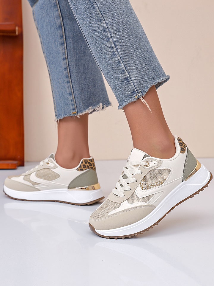 Sixth Sens Sneakers in Creme/ Beige/ Khaki günstig kaufen