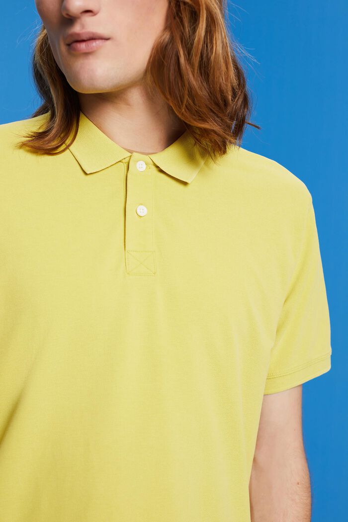 Poloshirt aus Stone-Washed-Baumwollpikee