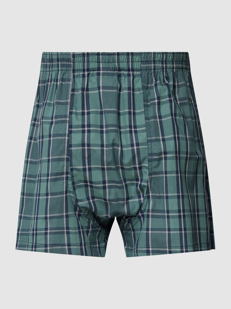 Boxershorts mit Tartan-Karo und elastischem Bund in lindgrün