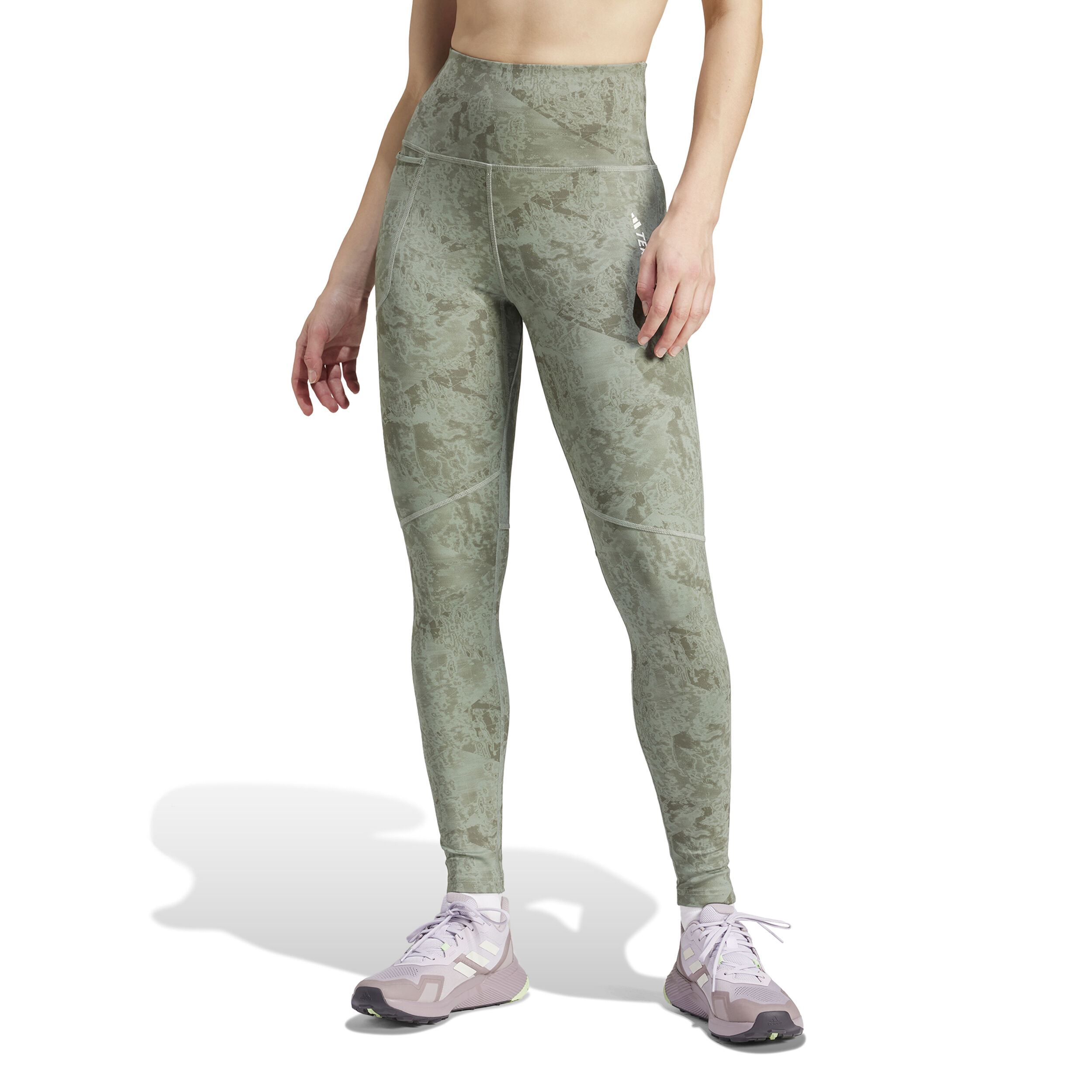 Terrex MT AOP Tight Lauftight Damen - Oliv