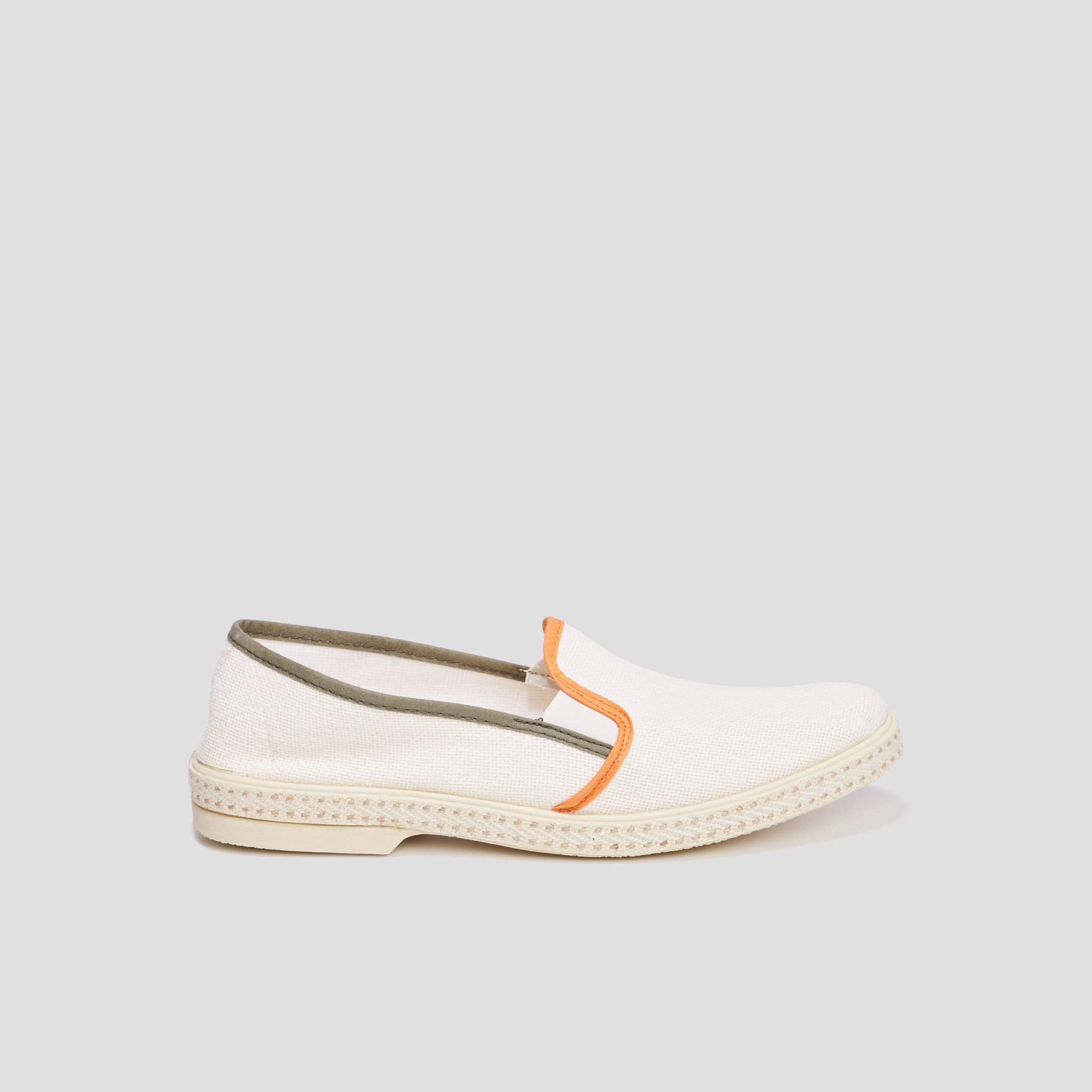 Espadrilles à liserés contrastants sable homme | La Halle