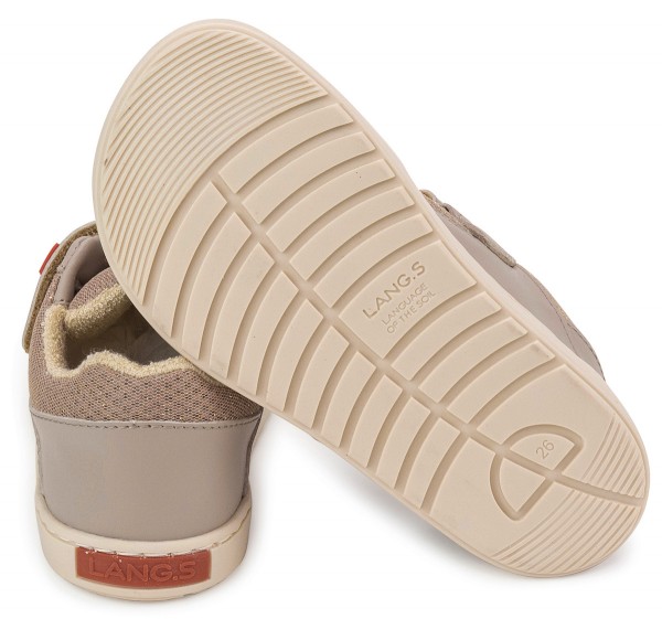 LANG.S Kids ~ Rock LowCut Sneaker Vegan ~ Champagne