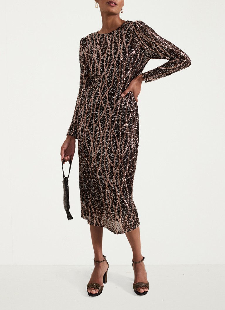 Vestido midi Kaleigh de Phase Eight con lentejuelas