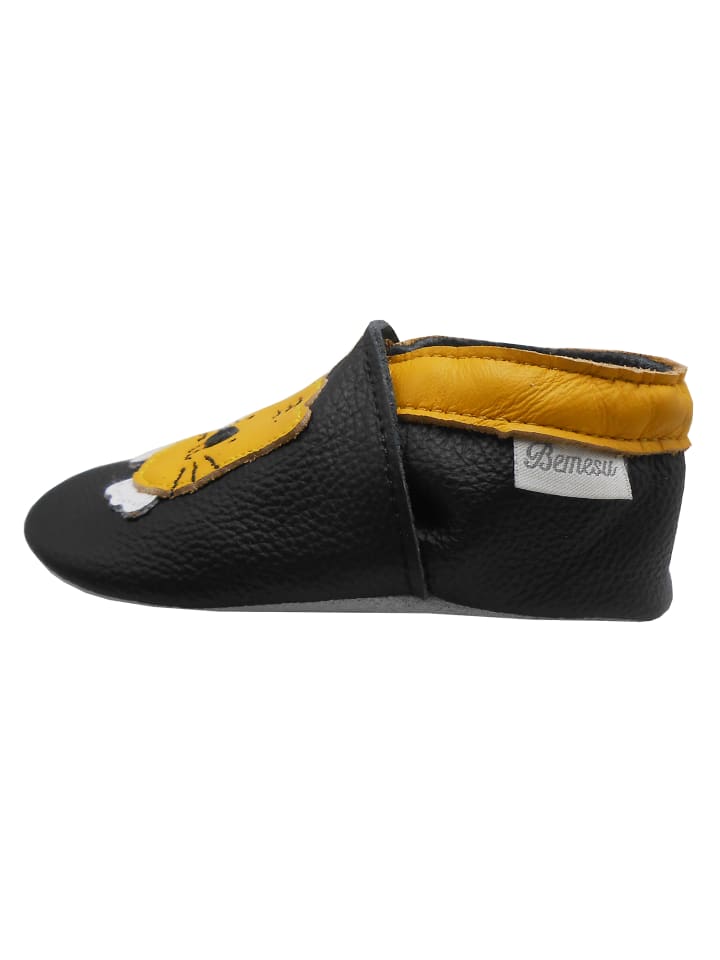 Yalion Leder-Krabbelschuhe 