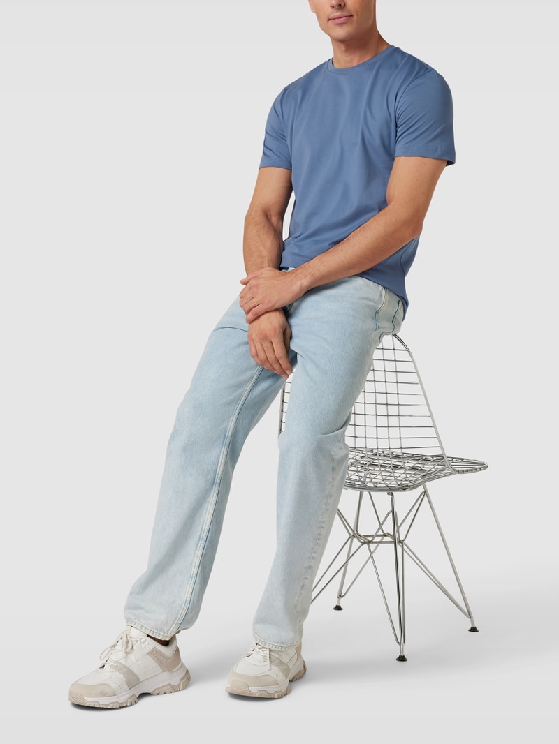 T-Shirt mit Rundhalsausschnitt in jeans