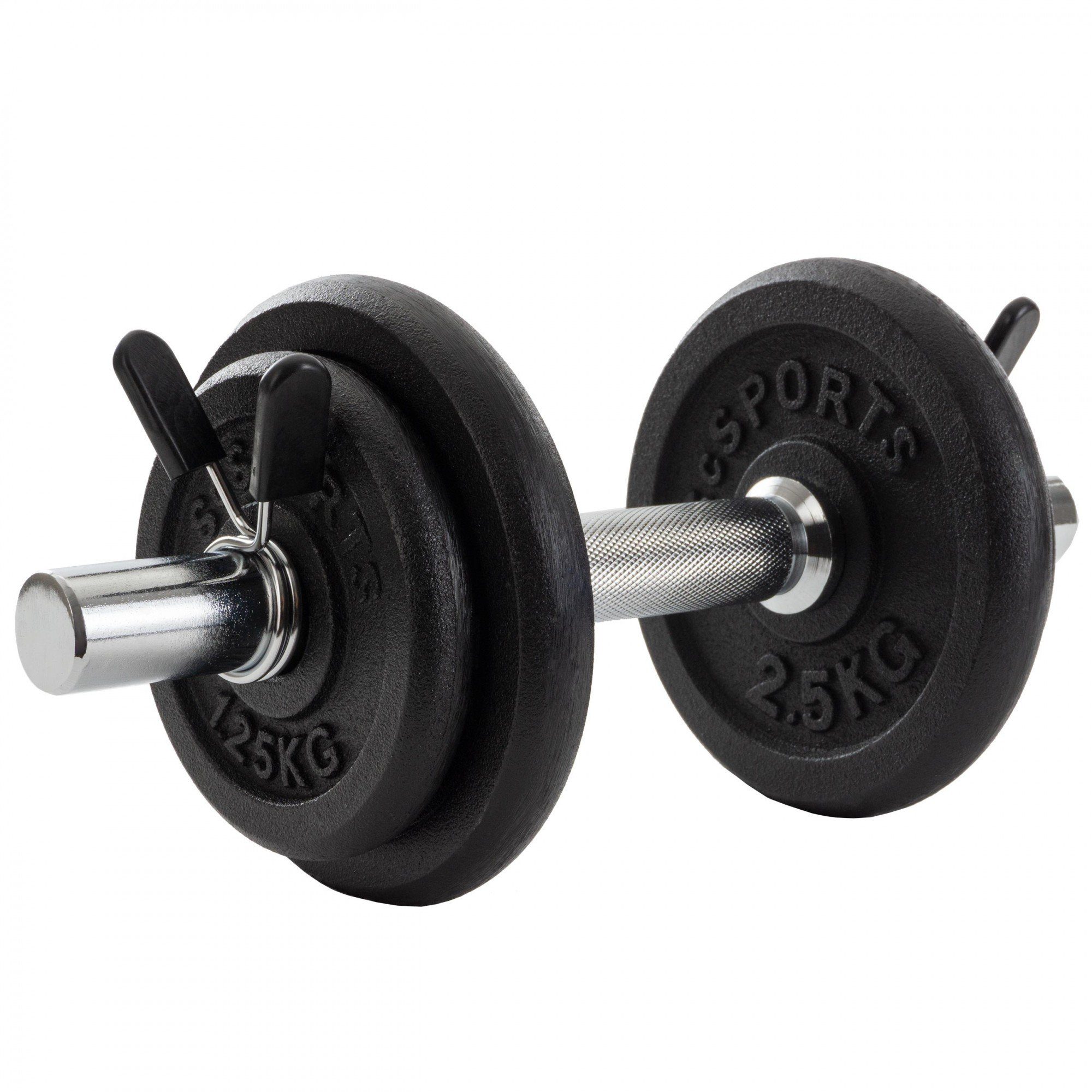 ScSPORTS® Kurzhantel Set 10 kg 30mm Kurzhantelset Gusseisen Hantelset Gewichte