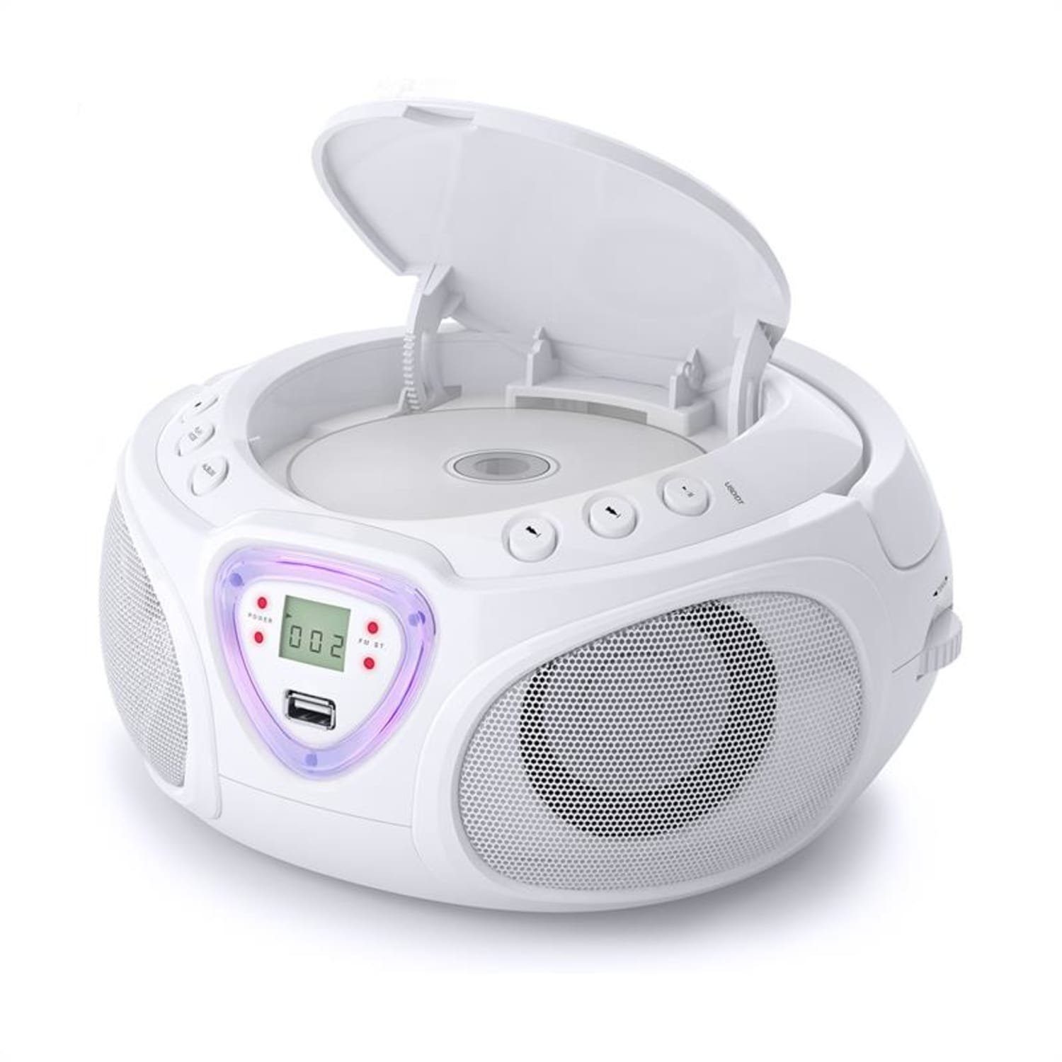 Auna Roadie Radio (FM-Radio, Kinder CD Player tragbar Musikbox Bluetooth CD Spieler Radio Soundbox)