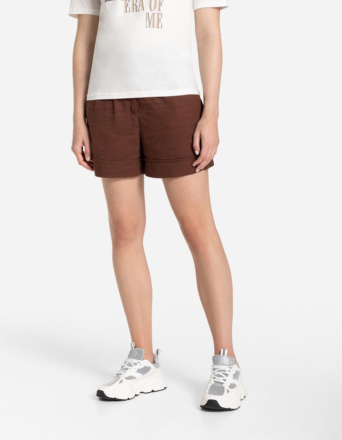 Shorts - Leinen-Mix