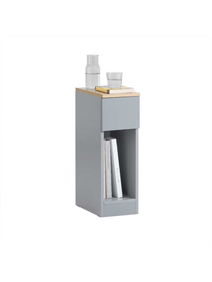 SoBuy Nachttisch in Hellgrau - (B)20 x (H)60 x (T)35cm günstig kaufen onesize