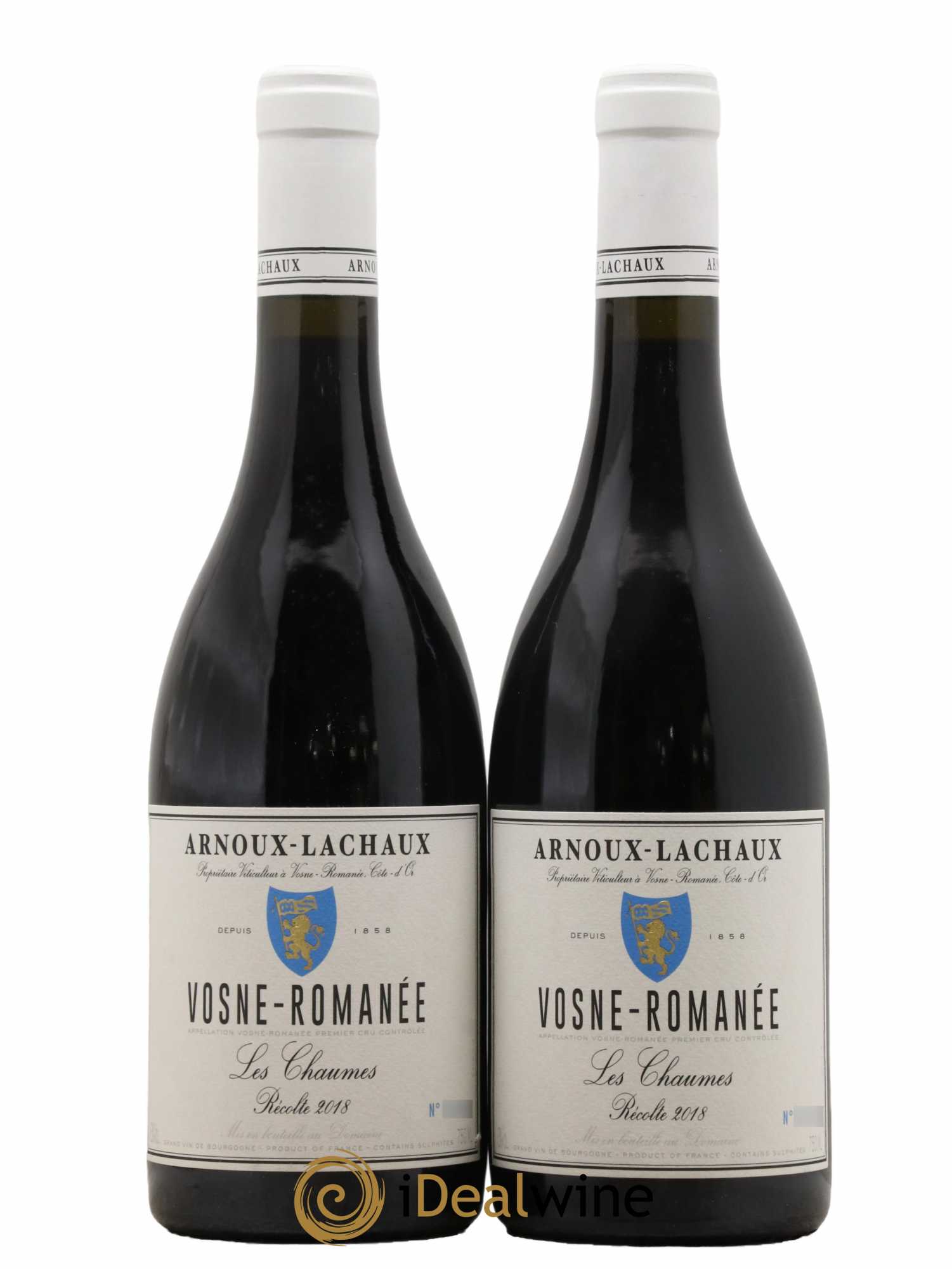 Vosne-Romanée 1er Cru Les Chaumes Arnoux-Lachaux (Domaine)  2018 - Lot de 2 Bouteilles