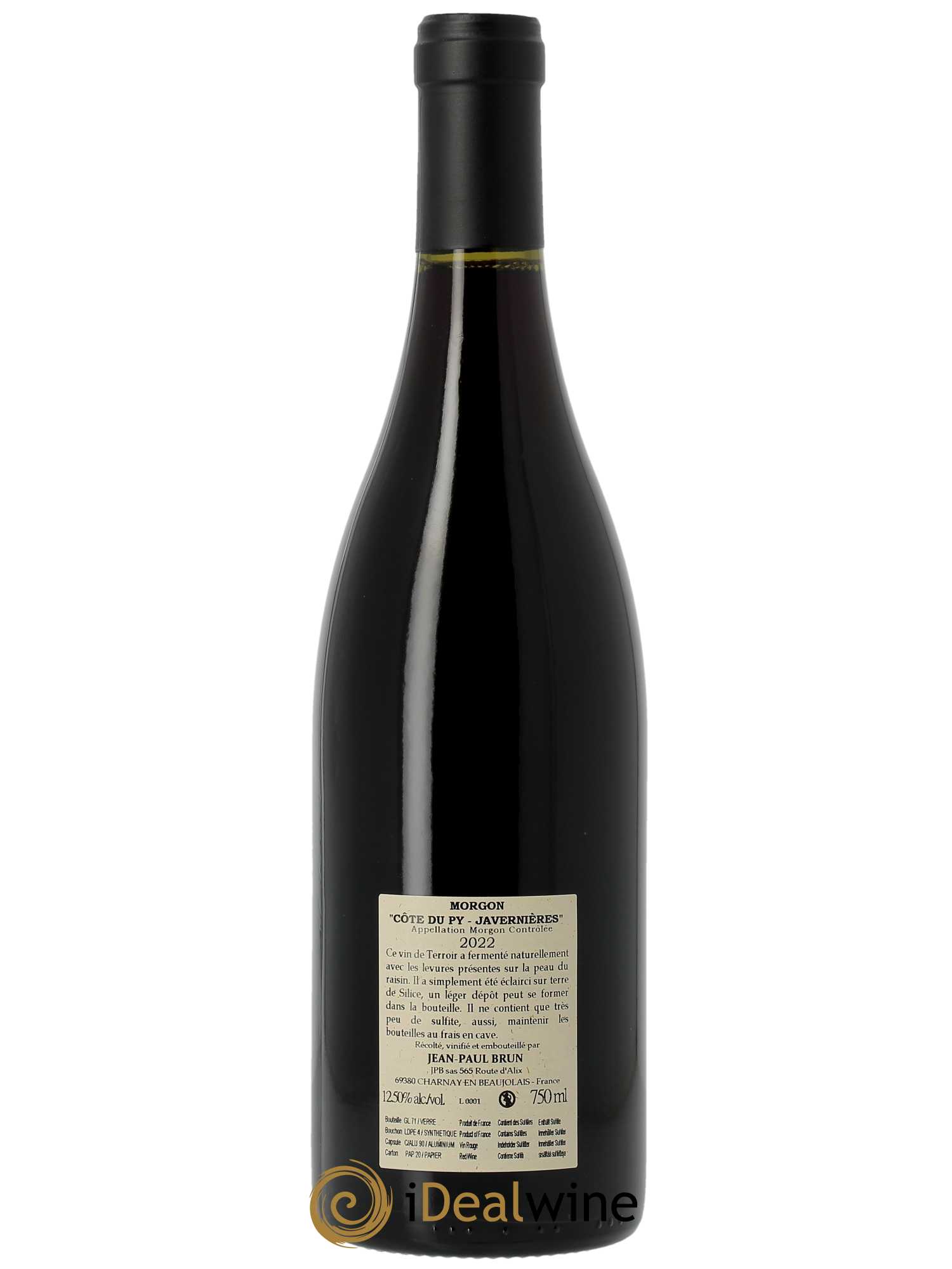 Morgon Côte du Py Javernières Terres dorées - J-P. Brun (Domaine des)  2022 - Lot de 1 Bouteille